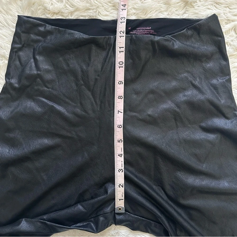 Commando Leggings Perfect Control Faux Leather Smoothing Black XL NWT New - Picture 11 of 12